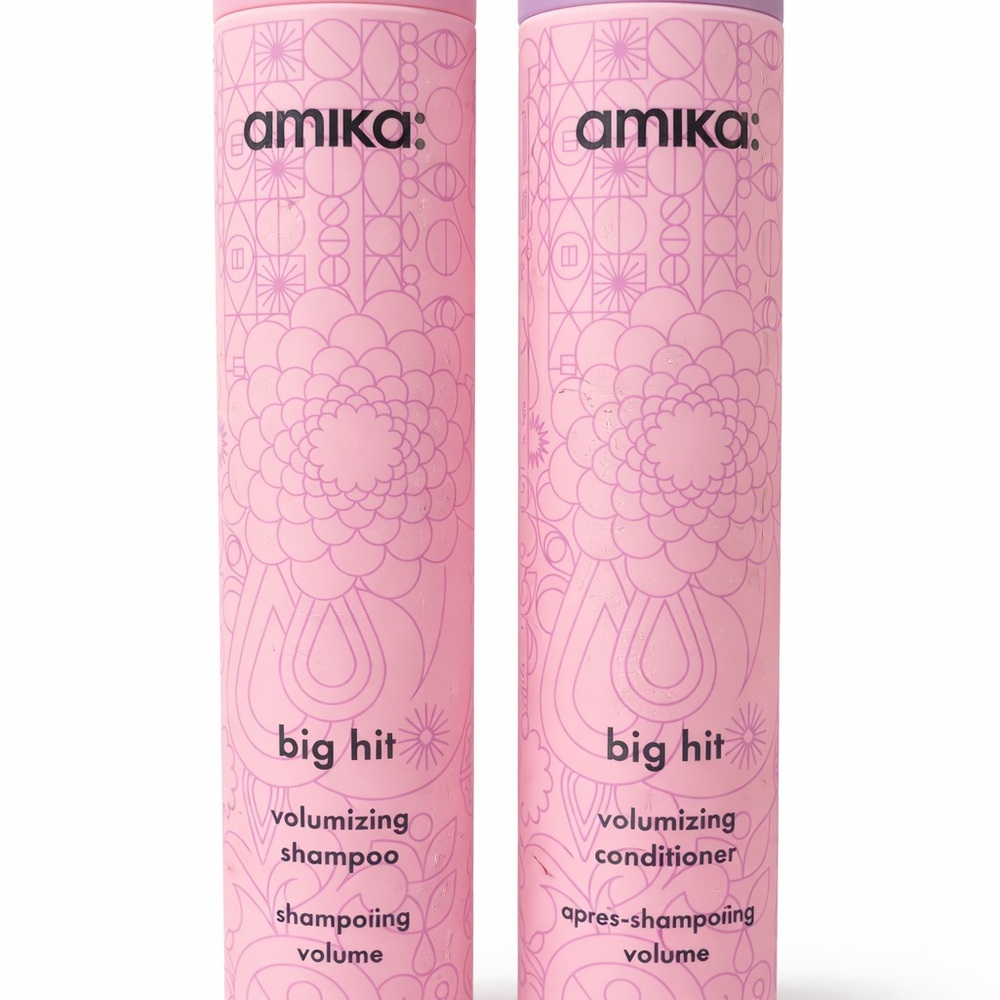 Amika Big Hit Volumizing Shampoo & Conditioner Duo 275ml / 9.2oz NEW